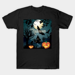 Halloween night party illustration T-Shirt